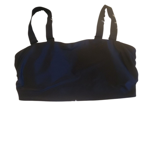 Women's Black Strapped Bra Bathing Suit Top Size 2X - Picture 1 of 3